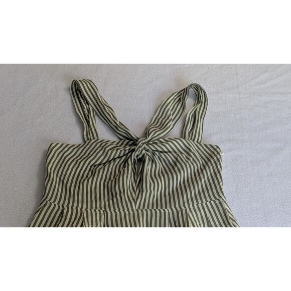 Paul & Joe Womens Silk Halter Neck A Line Mini Dress Green Striped Size EUR 36 - Picture 5 of 12